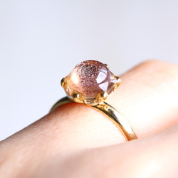 氷石glass ring ~yellow pink~ 7枚目の画像