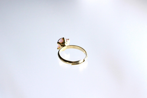 氷石glass ring ~yellow pink~ 9枚目の画像