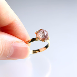 氷石glass ring ~yellow pink~ 6枚目の画像