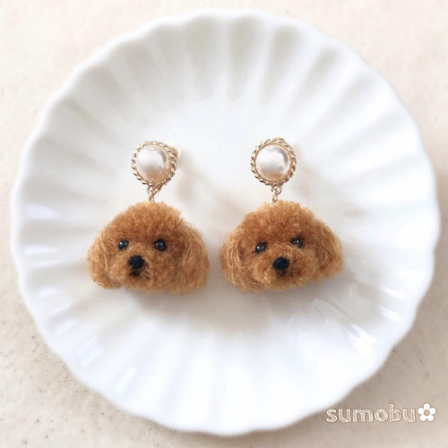 わんちゃん チャーム 3点set キラキラ プードル きらきらパールとトイ