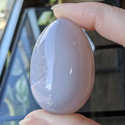 ☆笑口瑪瑙ジオード(卵型)☆置き石 その他雑貨 ファミリア 通販