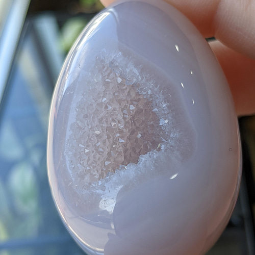 ☆笑口瑪瑙ジオード(卵型)☆置き石 その他雑貨 ファミリア 通販