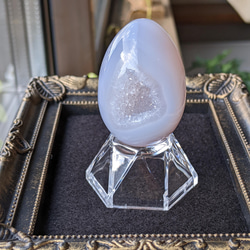 ☆笑口瑪瑙ジオード(卵型)☆置き石 その他雑貨 ファミリア 通販