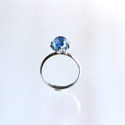 氷石glass ring ~blue~ 3枚目の画像