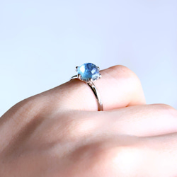 氷石glass ring ~blue~ 7枚目の画像