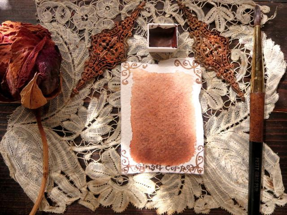 *♥*香る水彩絵具 Ginger Copper *Natural Attar Watercolor*♥* 2枚目の画像