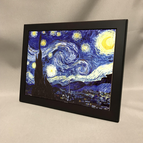 ピカチュウ　ゴッホ展　星月夜 ピカチュウ 星月夜 ゴッホ展 60cm x 40cm ポスター タペストリー