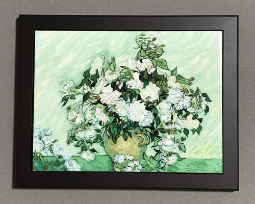 バラ　絵画　木製フレーム d3b652d1442041f9d9850dd81f82f4