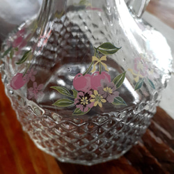 レトロなさくらんぼの花瓶 3枚目の画像
