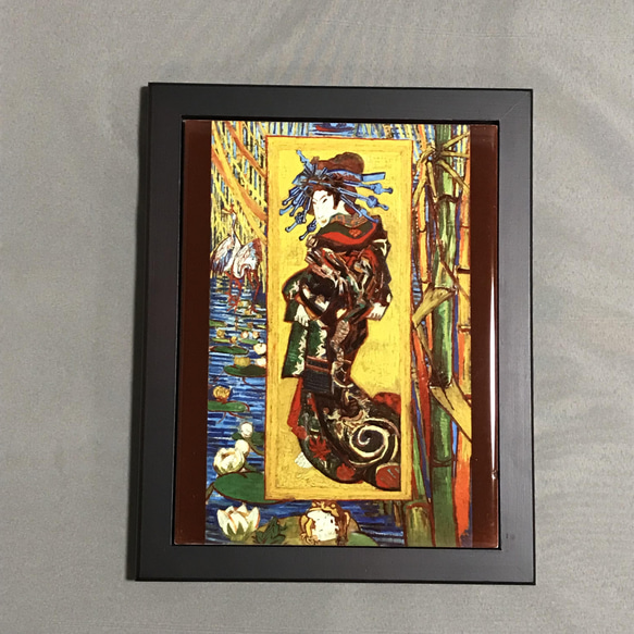 江戸屋の原画　フレーム付き 汽車ポッポ　額最大寸法　446x398mm 作者不詳 汽車ぽっぽ（鉛筆画「朝日に輝く天浜線知波田駅とC58」経過報告-4