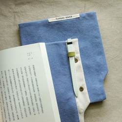 厚磅水洗帆布 灰藍色系列 | A5 書衣 書套 手帳套 | 快吸磁扣設計 第6張的照片