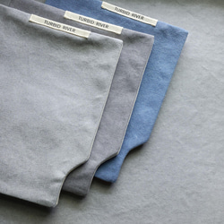厚磅水洗帆布 灰藍色系列 | A5 書衣 書套 手帳套 | 快吸磁扣設計 第2張的照片