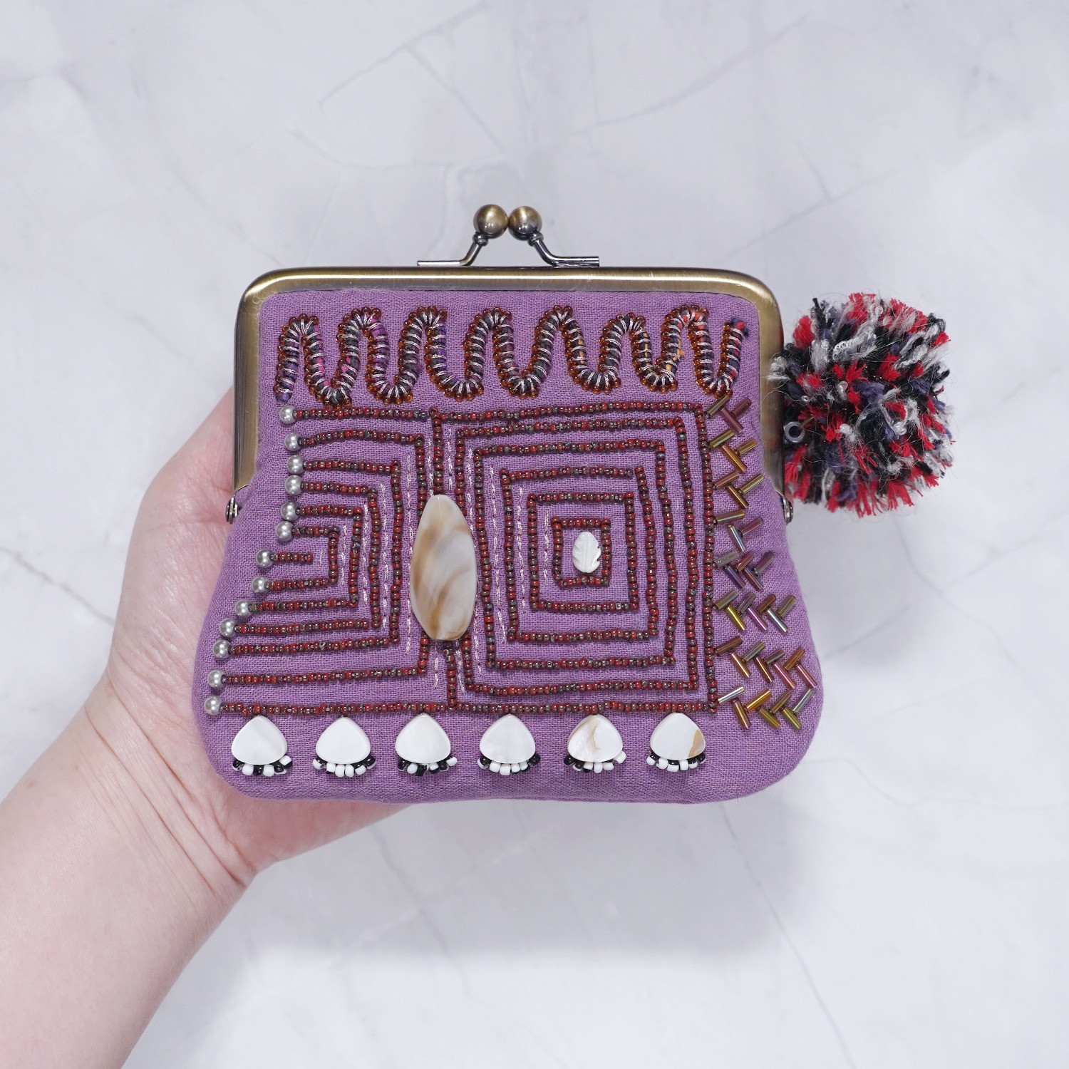 四角い口金のがま口　souvenir　3