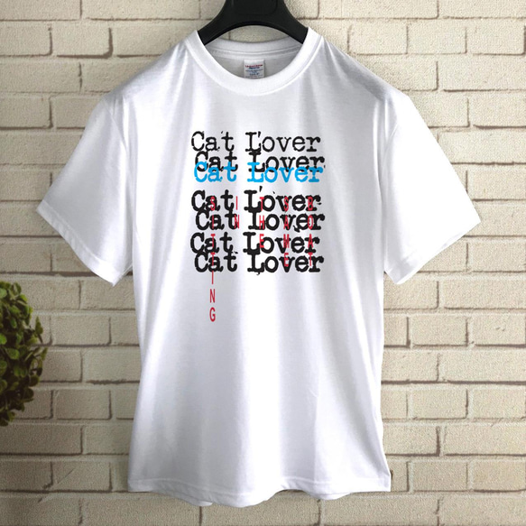 CAT LOVER ROCK T-SHIRTS / WH 1枚目の画像