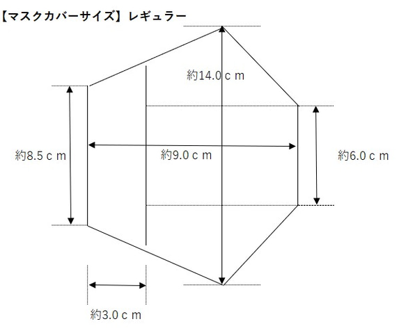 ベージュのコットンレースを使った １枚仕立てのマスクカバー B 4枚目の画像