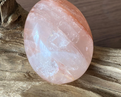 ピンクファイヤー♡レッドヘマタイトインクォーツ 水晶 タンブル  