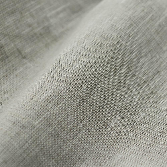 亞麻 2way 褶襉連衣裙（自然米色） OP13 第8張的照片