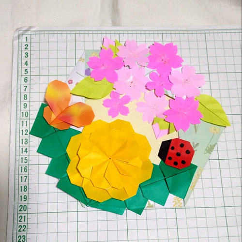 春・たんぽぽリース②・折り紙 ・壁面飾り【☆送料無料☆】 その他