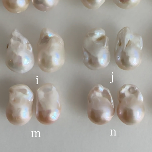 Saki　Blanc バロックパール ロングチェーン ピアス ピアス 淡水パール ロングピアス 小粒パール バロックパール