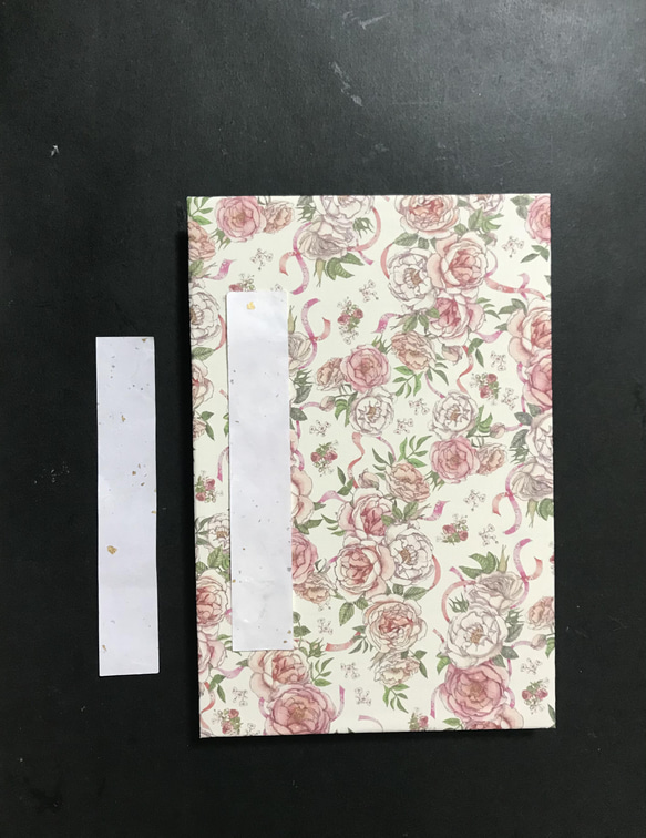 657.お試し御朱印帳 薔薇 プリントペーパー（イタリア製）使用 6