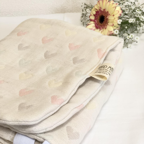 12重ガーゼの枕パット 限定色多色ハート fuwara 六重織ガーゼ その他 