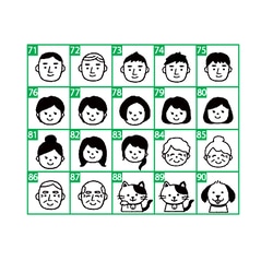 【 手帳スタンプ 】 家族アイコンはんこ 似顔絵 スケジュール 6枚目の画像