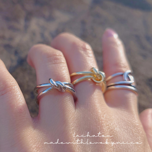 ノットリング 結び目リング RING 指輪 シンプルリング
