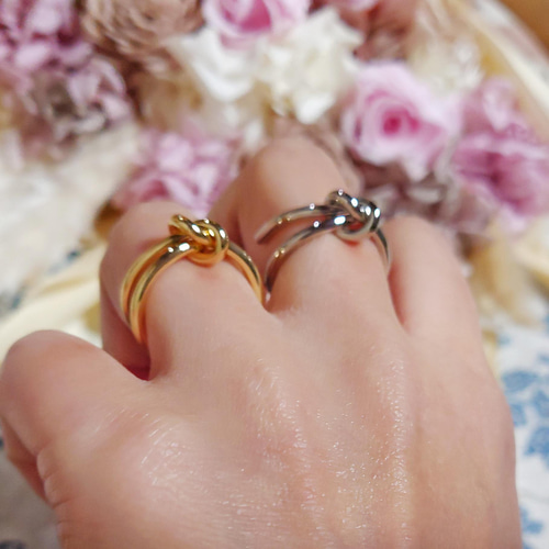 ノットリング 結び目リング RING 指輪 シンプルリング