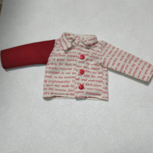 リカちゃん　袖ストライプトップス　セット　ハンドメイド リカちゃん 袖ストライプトップス セット ハンドメイド