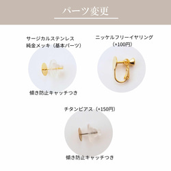 ころりん美濃焼ピアス / イヤリング 5枚目の画像