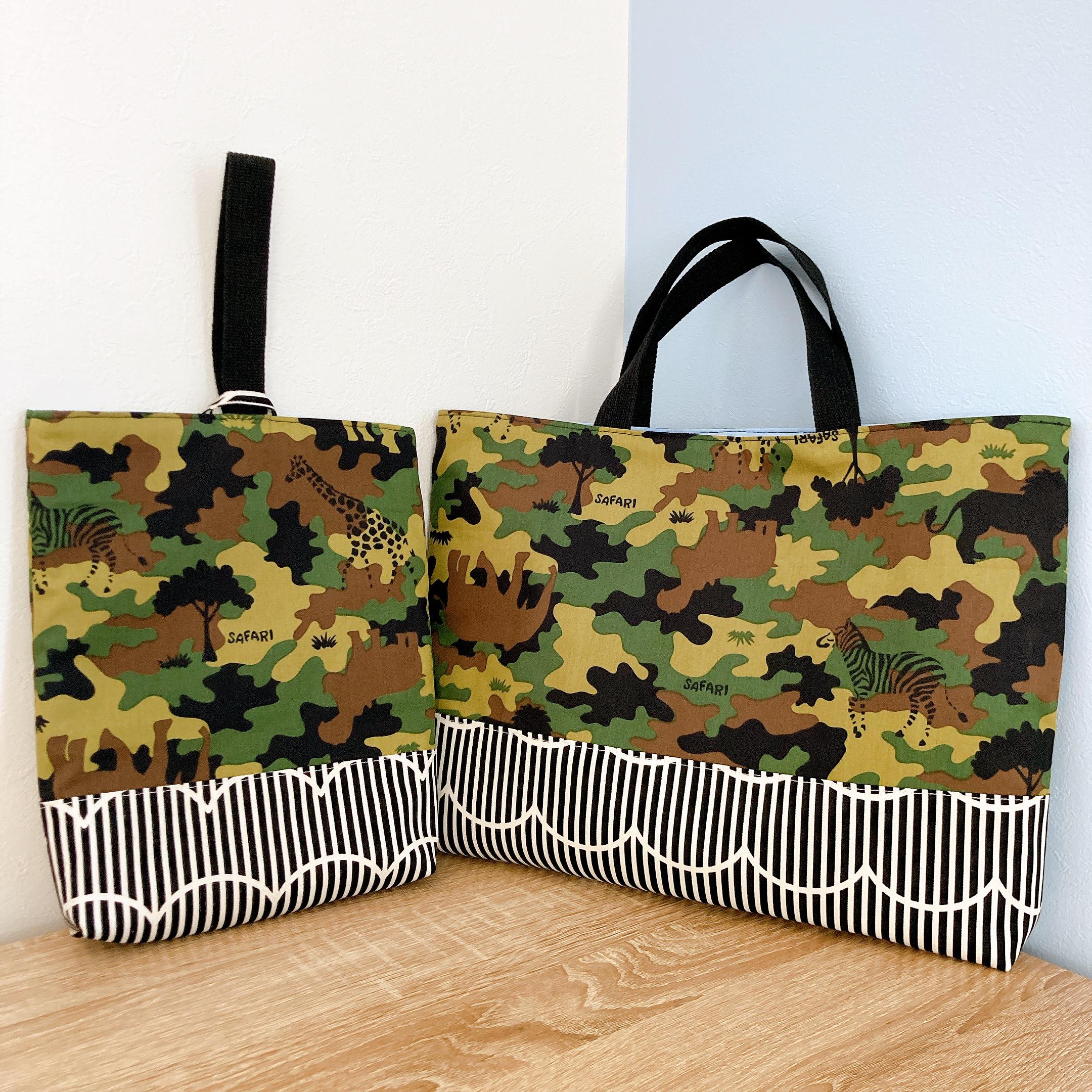 巾着袋ランチョンマット】☆入園入学通園迷彩入学グッズ男の子