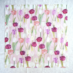 52cm ハンカチ スカーフ「Tulip」 2枚目の画像