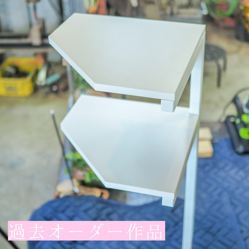 アイアンコーナーラック Amazon｜コーナーラック 木製 アイアン 三角 コーナー棚 シー