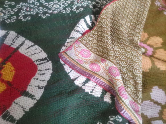 【手縫い】Batik染のカタ・ブランケット 