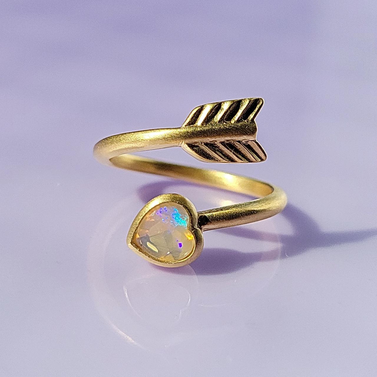 ダイヤ付きハートパール リングk18 楽天市場】K18YG ハートカット ピンクオパール ダイヤ リング