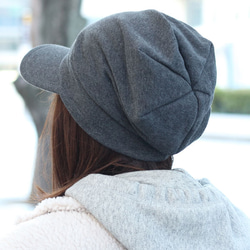 帽子女性 夏 日本製キャップ スウェットキャスケット レディース メンズ 帽子 大きいサイズ 小顔効果 18枚目の画像
