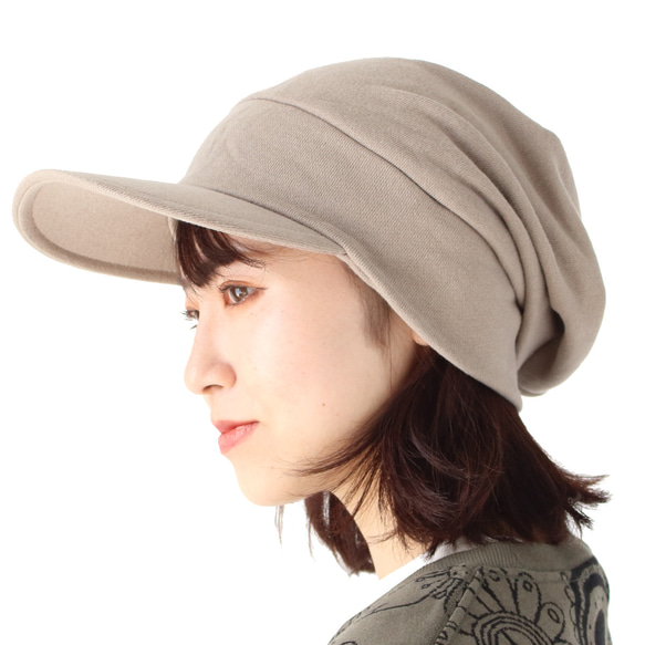 帽子女性 夏 日本製キャップ スウェットキャスケット レディース メンズ 帽子 大きいサイズ 小顔効果 11枚目の画像