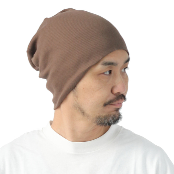 ゆったりかぶれるニット帽 メンズ 大きいサイズ 帽子 レディース おしゃれ 日本製 冬支度ハンドメイド2022 17枚目の画像