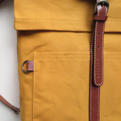 Paraffin canvas  back pack 「advantage」MUSTARD 5枚目の画像