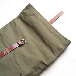 Paraffin canvas  back pack 「advantage」KHAKI 9枚目の画像