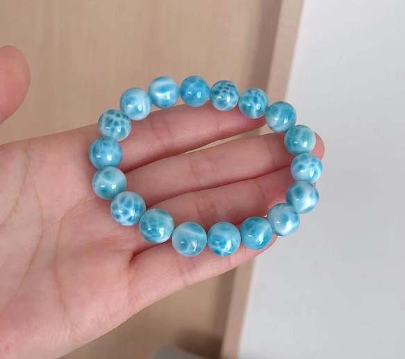 天然無処理 ラリマー ブレスレット 11mm No33333 ブレスレット 天然石