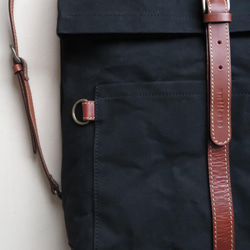 Paraffin canvas  back pack 「advantage」BLACK 5枚目の画像