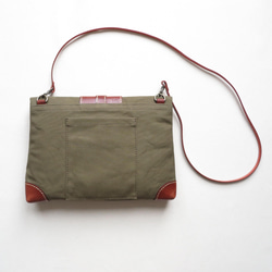 Paraffin canvas  pochette 「advantage」KHAKI 3枚目の画像