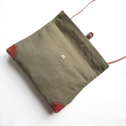 Paraffin canvas  pochette 「advantage」KHAKI 6枚目の画像