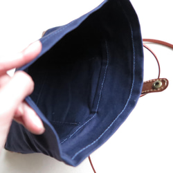 Paraffin canvas  pochette 「advantage」NAVY 7枚目の画像