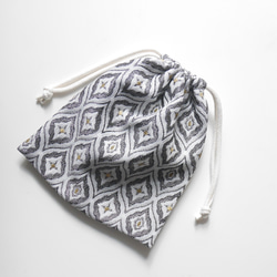 オリエンタル織り巾着袋 2枚目の画像