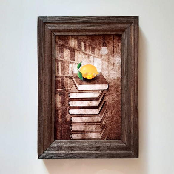 〈檸檬〉シーグラスアート 2枚目の画像