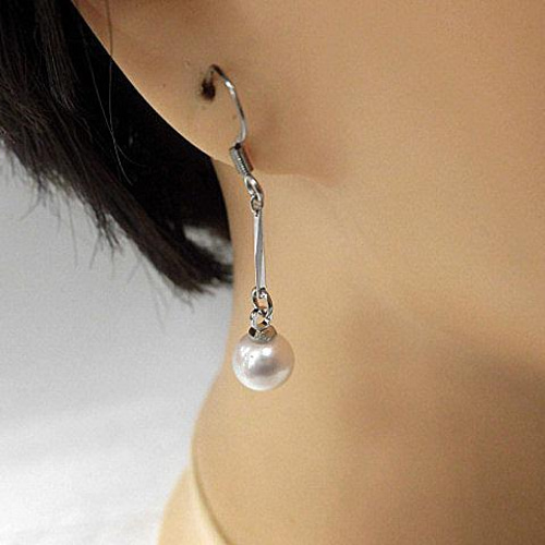 天然石 本真珠(パール)フックピアス 211221492 ピアス（フック