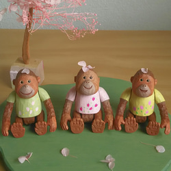 特集掲載【桜ハンドメイド2022】オランウータン わらびおもち