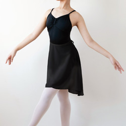 新色★スモークブルーとカシス　バレエサヨリ　後ろロングスカート　日本製　55ｃｍ 6枚目の画像
